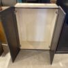 Two Door Dark Wood Cabinet