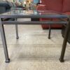 Square Glass Top Solid Metal Coffee Table