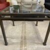 Square Glass Top Solid Metal Coffee Table