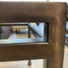 Square Glass Top Solid Metal Coffee Table