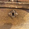 Oak Wood Four-Drawer Dresser with Curved Top