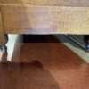 Oak Wood Four-Drawer Dresser with Curved Top
