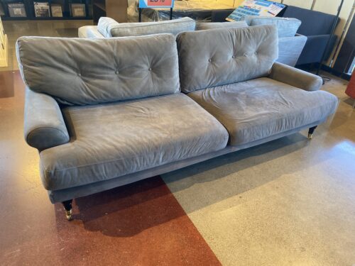 MACY'S Brenata Fabric Sofa 92" - Grey