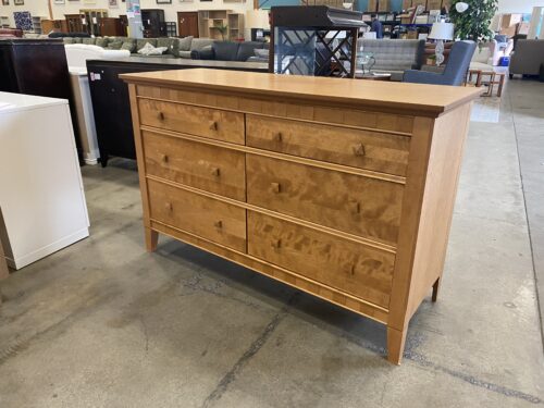 NATAZT Modern Visible Grain 6 Drawer Dresser