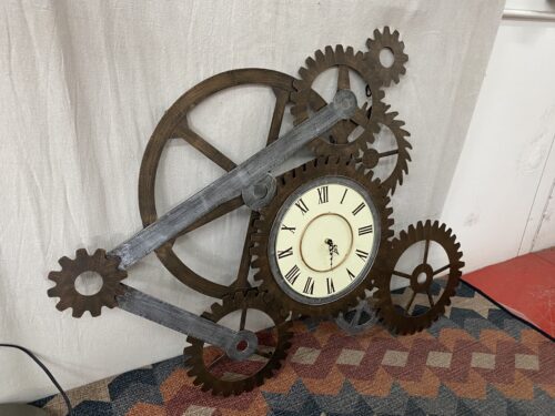 Industrial  Metal Gears Hanging Wall Clock