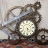Industrial  Metal Gears Hanging Wall Clock