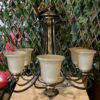 DESIGN SOLUTIONS 5-Arm Chandelier w/ Glass Shades