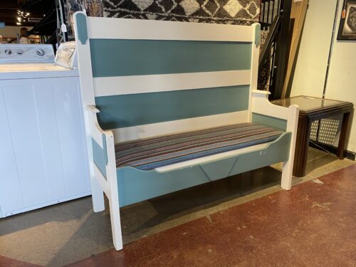 2-Tone Blue & White Bench Seat