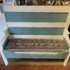 2-Tone Blue & White Bench Seat
