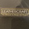 LEATHERCRAFT Brown Studded Loveseat w/ Ottoman