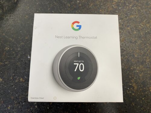 GOOGLE Nest Learning Thermostat in Stainless Steel (Wired)