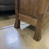 Walnut Finished A Frame Display Shelf with Cabinet