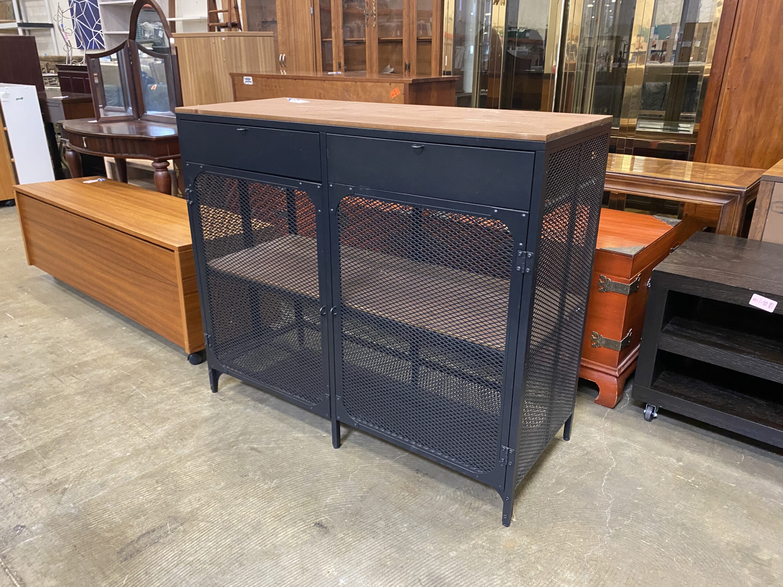 IKEA Fjallbo Industrial Style Sofa Cabinet