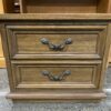 Ornate Wooden 2-Drawer Nightstand