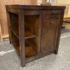 2-Shelf End Table w/ Cupholders & Newspaper Stand