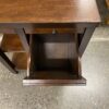 2-Shelf End Table w/ Cupholders & Newspaper Stand