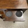 2-Shelf End Table w/ Cupholders & Newspaper Stand