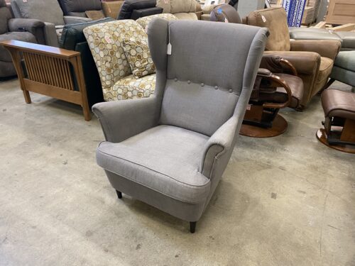IKEA Standmon Light Grey Modern Wingback