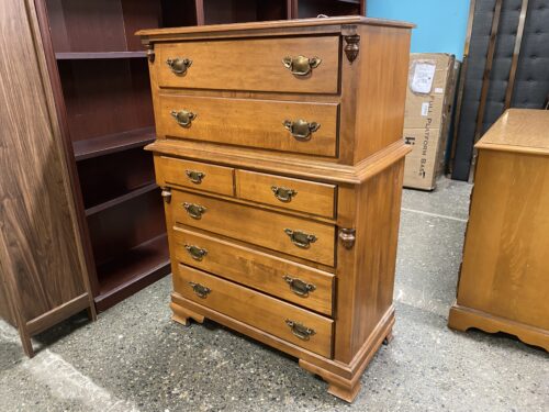 6-Drawer Maple Tallboy Dresser
