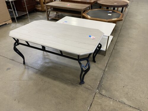 Black and Grey Metal Coffee Table