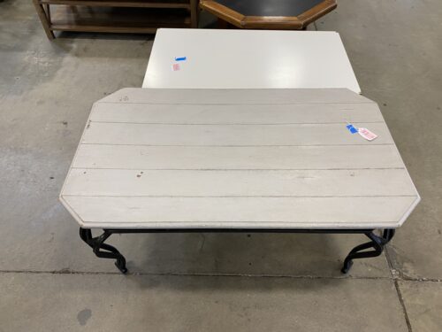 Black and Grey Metal Coffee Table