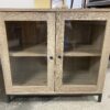 Weathered Grey Wooden 2-Door Cabinet