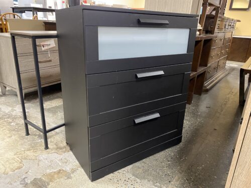 IKEA Brimnes Black 3-Drawer Dresser