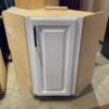 HUNTWOOD White 2-Tier Lazy Susan Corner Cabinet