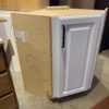 HUNTWOOD White 2-Tier Lazy Susan Corner Cabinet