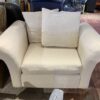Deep & Wide Cream Cuddle-Up Armchair