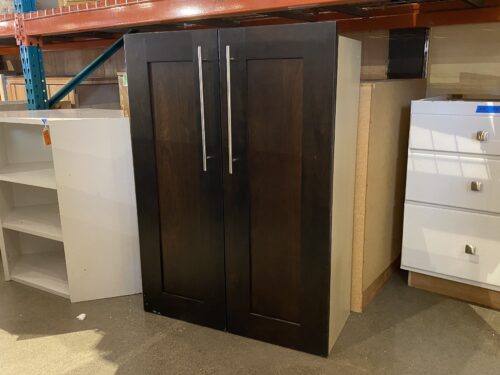 Espresso Brown Double Door Cabinet