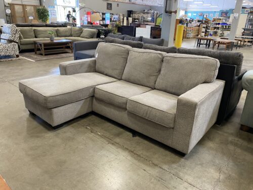 ASHLEY Light Grey Chaise Sectional