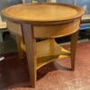 Sturdy Round 2-Tier Foyer Table