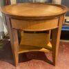 Sturdy Round 2-Tier Foyer Table