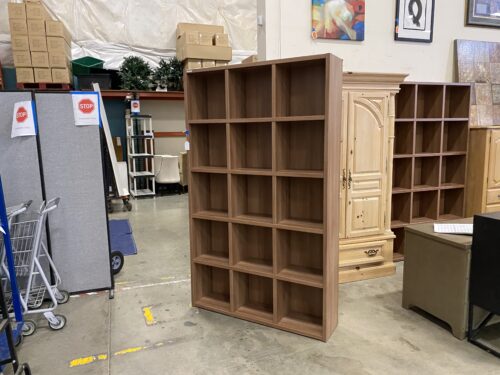 HOWIZ Wood Finished 5x3 Cubbie Bookcase