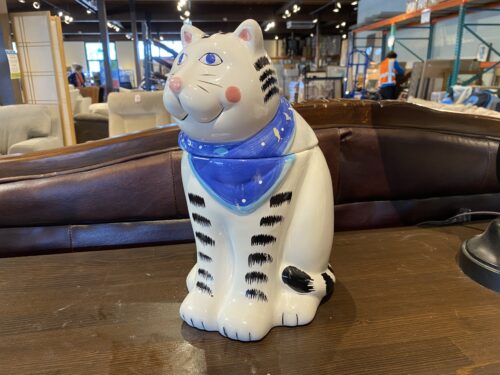 Jeremy the Cat Ceramic Cookie Jar
