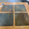 SUNNY DESIGNS Sedona Wood and Slate End Table