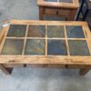 SUNNY DESIGNS Sedona Wood and Slate Coffee Table