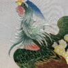 Vintage Avian Silk Embroidered Room Divider