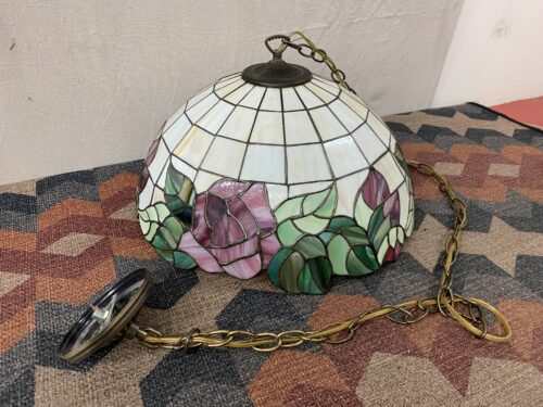 Tiffany Style Rose Dome Shaped Chandelier