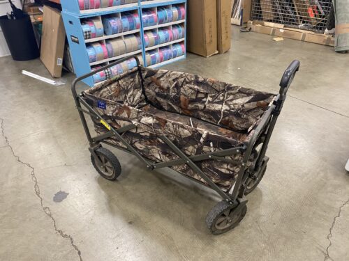 MAC SPORTS Brown Fold Up Camo Cart