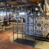 Carlito Open Metal & Glass Display Shelf