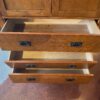 BASSETT Warm Blonde Adjustable Shelf Armoire/TV Cabinet