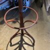 Dark Wood Spin-Top Multi-Hook Coat Rack