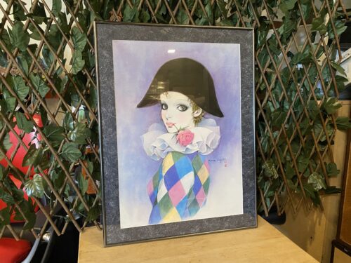 "Harlequin with Rose" Print by Mira Fujita