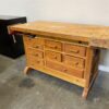 Solid Wood 8 Drawer Shop Table with Dovetail Drawers