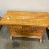 Solid Wood 8 Drawer Shop Table with Dovetail Drawers