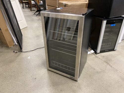 NEW AIR Glass Door Beverage Cooler Model #NBC126SS02