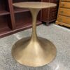 RESTORATION HARDWARE Aero Round Dining Table BASE ONLY in Antiqued Brass