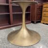 RESTORATION HARDWARE Aero Round Dining Table BASE ONLY in Antiqued Brass